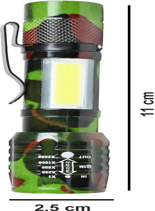 ECOSKY مصباح يدوي محمول قابل لإعادة الشحن عبر منفذ USB من ECOSKY Zoom Cob Light (3 أوضاع) (متعدد الألوان، 11 سم، قابل لإعادة الشحن) - Image 3